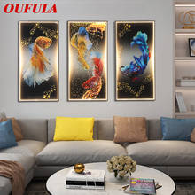 OUFULA Wall Lamps Modern Creative Three Pieces Suit Sconces Lighting Fish LED For Home Decoration 2024 - buy cheap