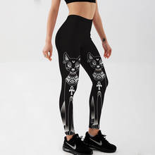 Summer style Hot Leggings For Women's cute Black white cat Digital Printing Elasticity Pants pants Plus size Drop ship 2024 - buy cheap