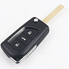 DAKATU 2/3 Button Flip folding Remote key shell for TOYOTA  Levin Camry Reiz Highlander Corolla Replacement car key shell 2024 - buy cheap