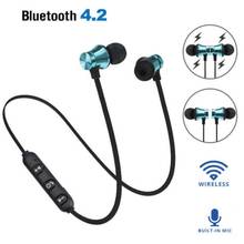Auriculares Bluetooth con cable, banda para el cuello deportiva, fondo magnético, manos libres, Xiaomi para teléfonos, Huawei, Samsung 2024 - compra barato