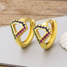 Luxury Female Geometric Crystal CZ Statement Earrings Gold Color For Women Small Drop Earrings Bohemian Fashion Jewelry 2021 2024 - buy cheap