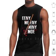 Eeny Meeny Miny Moe Banned Design Tank Tops Vest 100% Cotton Walking Dead Baseball Bat Zombies Lucille Negan 2024 - buy cheap