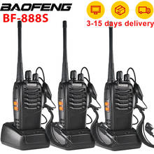 Baofeng-walkie-talkie BF-888S, Radio bidireccional bf888s, portátil, CB, Ham, transceptor HF, 5W, 16 canales, UHF, 400-470MHz, 3 uds. 2024 - compra barato