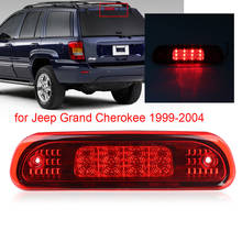 Luz de freio traseira vermelha, cromada, com luz led, para jeep grand, cherokee 1999, 2000, 2001, 2002, 2003 e 2004 2024 - compre barato