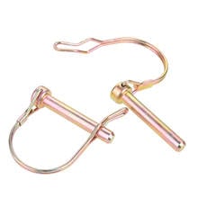 2Pcs Steel Quick Lock Release Trailer Truck Coupler Safety Pins Bicycle Stroller Cargo Boat Hitch Hook Clip D Shape Buckle Pins 2024 - buy cheap