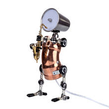 3D Steampunk Metal Robot Table Lamp Model Handmade Assembled Crafts For Home Decor - Sax Bill /Vocal Mick/ Trumpet George 2024 - buy cheap