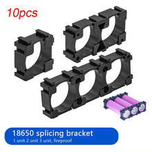 10pcs 18650 Lithium Cell Cylindrical Battery Case Holder Batteries Pack Plastic Holder Bracket For DIY Battery Pack Fireproof 2024 - buy cheap