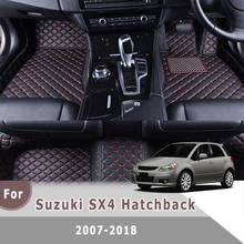 RHD Custom Car Floor Mats For Suzuki SX4 Hatchback 2018 2017 2016 2015 2014 2013 2012 2011 2010 2009 2008 2007 Leather Carpets 2024 - buy cheap