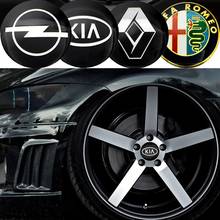 For Mitsubishi asx outlander xl 3 lancer pajero 4 l200 EVO 4pcs 56mm Aluminum Car Tire Wheel Center Hub Caps Sticker Logo Decals 2024 - buy cheap
