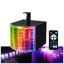 8 cores mini led dj discoteca luz profissional luzes de festa efeito para casamento dj barra dmx controle de som luz de discoteca ue/eua plug 2024 - compre barato
