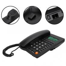 Home Landline Phone Caller ID Telephone Desktop Corded Fixed Phones Dial Back Number Storage for Home Office Hotel Restaurant 2024 - buy cheap