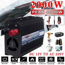 4000 Peaks Car Inverter 12V 220V 2 USB Modified Sine Waves Powers Inverter Voltage Convertor Transformer 2000W 2024 - buy cheap