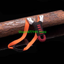 Match Slingshot Precise Slingshot Hunting Flat Leather Slingshot Stainless Steel Clip Fast Tied  Support Flat Rubber Band 2024 - buy cheap