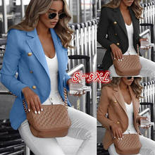 Plus Size Women Lady Long Sleeve Button Blazer Work Jacket Coat Outwear Top Suit Blazer Work Jacket Coat Outwear Top Suit 2024 - buy cheap