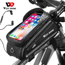 WEST BIKING Bicycle Bags Rainproof Front Frame Top Tube Cycling Bag 7.0in Phone Case Touchscreen Bike Accessories MTB Bike Bag 2024 - buy cheap