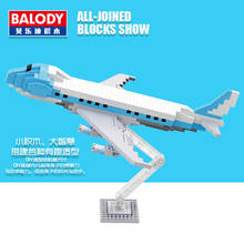 Balody Diamond NO Compatible city plane model building mini blocks micro bricks Airplane Airbus International Airport 2024 - buy cheap