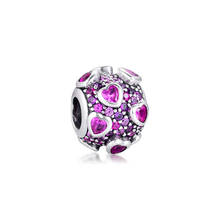 100% 925 Sterling Silver Explosion of Love Charm Beads Fits Pandora Bracelet trinket Jewelry for Women Men DIY Making kralen 2024 - buy cheap