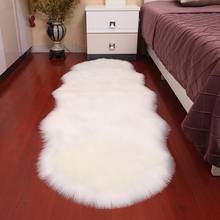 Soft Faux Sheepskin Fur Area Rugs for Bedroom Living Room Decorative Shaggy Sofa Cushion Floor Mat Bedside Carpet 2024 - buy cheap