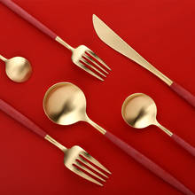 4PCS/SET Dinnerware Set Stainless Steel Cutlery Set Steak Knife Fork Coffee Spoon Teaspoon Kitchen Tableware Flatware Silverware 2024 - купить недорого