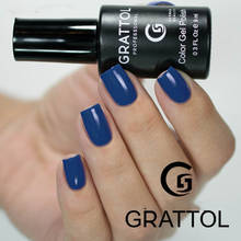 GRATTOL Professional Blue Colors Nail Art Gel 9ML UV LED Lamp 006 Gel Nail Polish Long-Lasting Top Base Soak Off Varnish Lacque 2024 - buy cheap