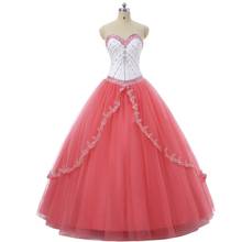 Angelsbridep Sweetheart Ball Gown Quinceanera Dresses Charming Appliques Crystals Sweet 16 Dresses Birthday Party Dresses 2024 - buy cheap