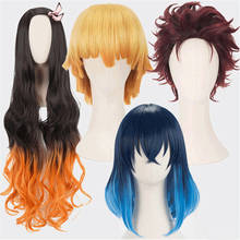 Classic Anime Demon Slayer: Kimetsu No Yaiba Cosplay Nezuko Tanjirou Kamado Tomioka Giyuu Inosuke Zenitsu Agatsuma Wigs Hair 2024 - buy cheap