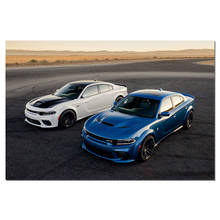 2020 Dodge Charger SRT Hellcat Widebody декоративные постеры для фотосъемки, Картина на холсте, настенное искусство, картина для гостиной 2024 - купить недорого