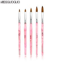 missguoguo 5pcs/Set Kolinsky Acrylic Nail Art Brush 2#/4#/6#/8#/10# Professional Manicure UV Gel Brush Painting Drawing Pen Set 2024 - buy cheap