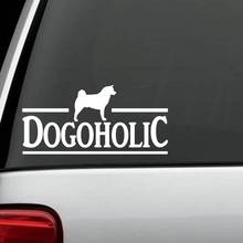 For Akita Dogoholic  Dog Decal Sticker Car Truck SUV Laptop Mirror Surface  Styling 2024 - buy cheap