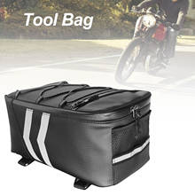 Universal PU Leather Motorcycle Rack Rear 9L Luggage Package Waterproof Tail Tool Bag For for Honda/Suzuki/Kawasaki/Yamaha 2024 - buy cheap