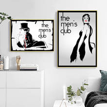Imágenes decorativas Vintage para pared de Club de hombres, pintura en lienzo, carteles modernos de mujer hermosa, Decoración Retro de moda para Bar y Pub 2024 - compra barato