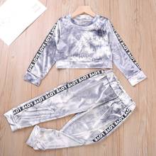 Keelorn Kids Clothes Set 2021 New Spring Casual Suit Baby Long Sleeve Tie Dye Top+Long Pants 2pcs Outfits Fall Children Clothing 2024 - buy cheap