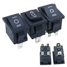 5PCS KCD1 Mini Black 3 Pin / 6 pin On/Off/On Rocker Switch AC 6A/250V10A/125V 2024 - buy cheap