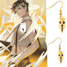 Bizarre Adventure Pendant Earrings Rohan Kishibe Pen Nib Written Writer Drop Earring Cosplay Accessories Anime jojos  Jewelry 2024 - buy cheap