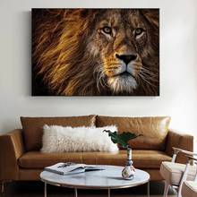 Pinturas artísticas africanas com cabeça de leão para parede, posteres e impressões, imagens de arte para sala de estar 2024 - compre barato