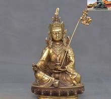 Estatua de Buda Padmasambhava Rinpoche, 6 ", antiguo templo budista tibetano, Guru de bronce 2024 - compra barato