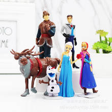 Disney-figuras de acción de frozen para niñas, muñecos de princesa de dibujos animados, Elsa, Anna, modelo, juguetes, regalos de cumpleaños y Navidad 2024 - compra barato