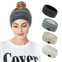 Winter Warmer Knitted Headband Women Fashion Crochet Turban Multicolor Wide Stretch Hairband Headwrap Hair Accessories 2024 - buy cheap