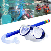 Hot Sell New Kid Children Diving Snorkeling Mask Swimming Scuba Total Dry Snorkel And Mask Glass Lens PVC 4 Color Diving Glasses 2024 - buy cheap