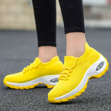 2020 Wedges Shoes For Women Yellow Sneakers Comfort Ladies Trainers Women Casual Shoes Platform Shoes Plus Size Chaussures Femme 2024 - buy cheap