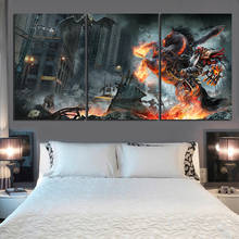 Pinturas en lienzo HD de Darksiders para decoración del hogar, póster de juego de guerra de Caballero, pegatina de pared, arte de pared de fantasía, 3 piezas 2024 - compra barato