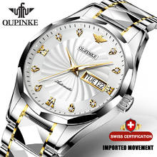 2020 calendário de luxo relógio masculino automático mecânico diamante à prova dwaterproof água luminosa relógios masculinos negócios aço inoxidável relógio masculino 2024 - compre barato