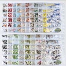 20 packs mix size nail glass diamond  nail rhinestones  NAIL Crystal  diamond  glass rhinestones 2024 - buy cheap