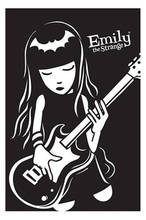 Эмили странный бас-гитара Шелковый плакат декоративной живописи 24X36INCH 2024 - купить недорого