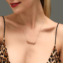 Collar con colgante de letras de constelaciones de diseño clásico para mujer y hombre, Gargantilla del zodiaco de 12 pulgadas, regalos de cumpleaños 2024 - compra barato