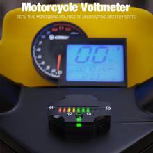 Motorcycle Voltmeter LED 12V Digital Voltage Meter Multi-Function Waterproof IPX6 Blue Red Green 2024 - buy cheap