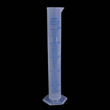 Cilindro de medición de plástico de 250ml, herramienta de tubo graduado de prueba de laboratorio, juego asequible de almohadilla 2024 - compra barato