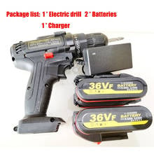 36V Electric Screwdriver Cordless With 2 Lithium Batteries Rechargeable Mini Drill 2-Speed Wireless Power Tool 2024 - buy cheap