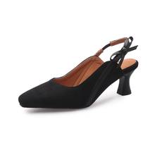 Big Size        ladies high heels women shoes woman pumps   Fine-heeled square-headed shoes 2024 - buy cheap