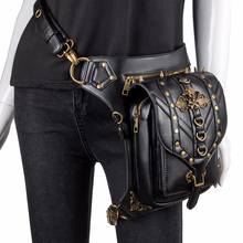 Riñonera de cintura para mujer, bolso de pierna pequeña, estilo Steampunk, gótico, Hip Hop, D17 2024 - compra barato